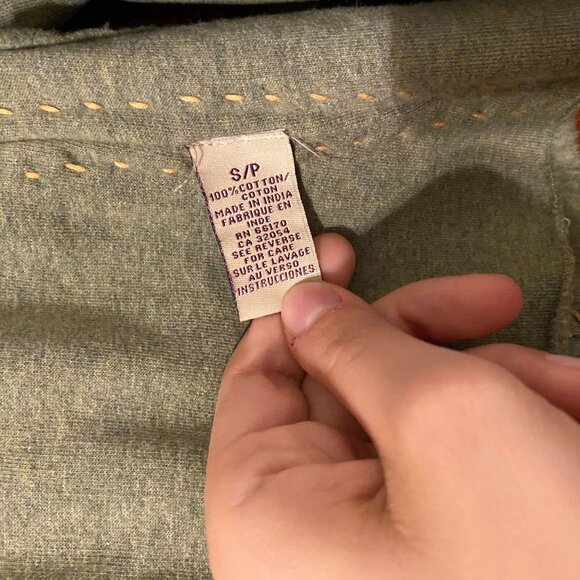 Vintage Free People Reversible Felt Patchwork Coat - Picture 8 of 12